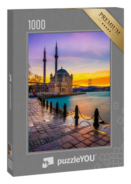 Puzzle 1000 Teile „Sonnenaufgang an der Bosporus-Brücke“