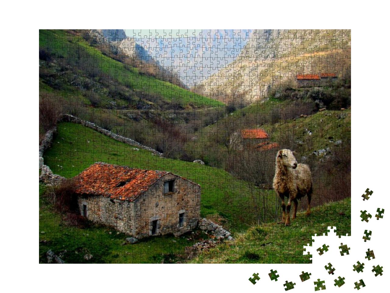Puzzle 1000 Teile „In den spanischen Bergen“