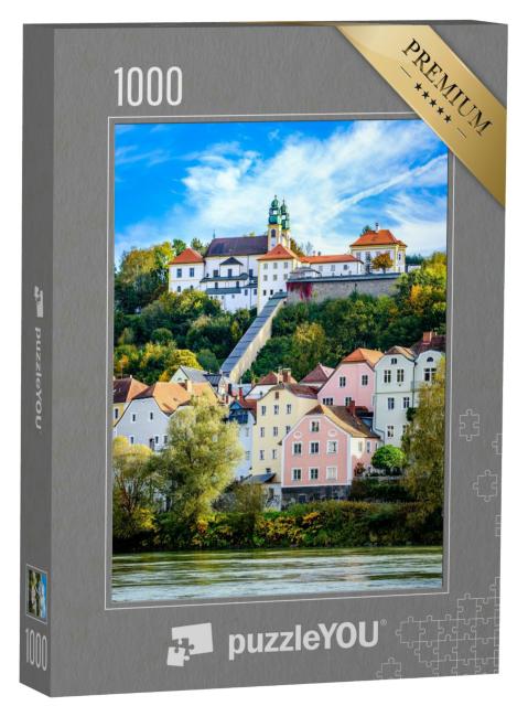 Puzzle 1000 Teile „Altstadt des schönen Passau in Bayern, Deutschland“