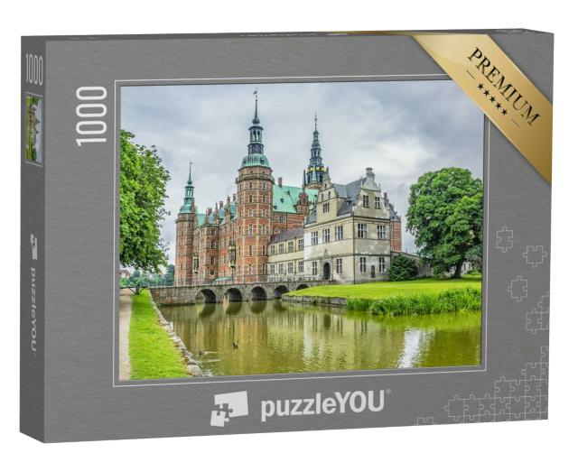 Puzzle 1000 Teile „Außenansicht von Schloss Frederiksborg in Dänemark“