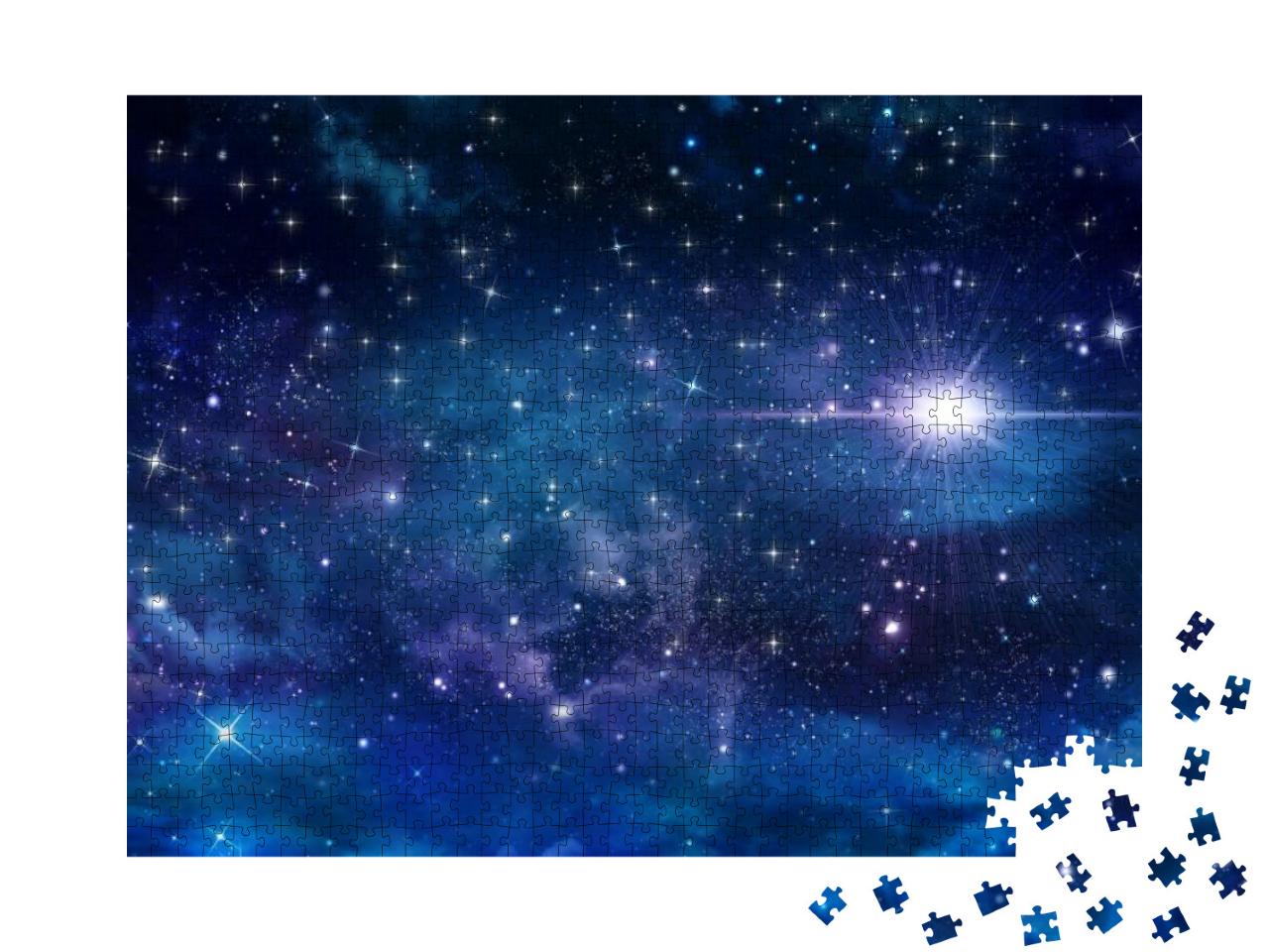 Puzzle 1000 Teile „Der Nachthimmel mit Sternen“