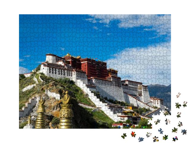 Puzzle 1000 Teile „Potala-Palast in Lhasa, Tibet “