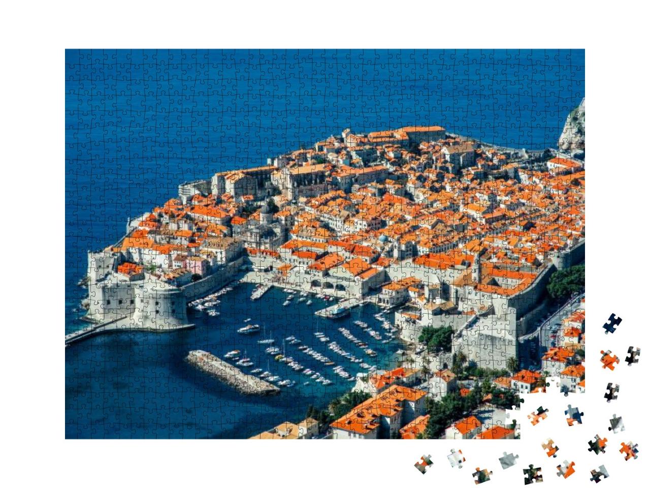 Puzzle 1000 Teile „Dubrovnik von oben, Kroatien“