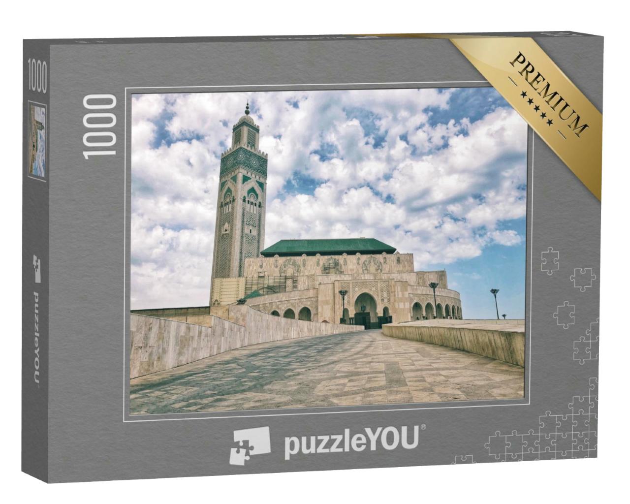 Puzzle 1000 Teile „Moschee von Hasan II. in Casablanca, Marokko“
