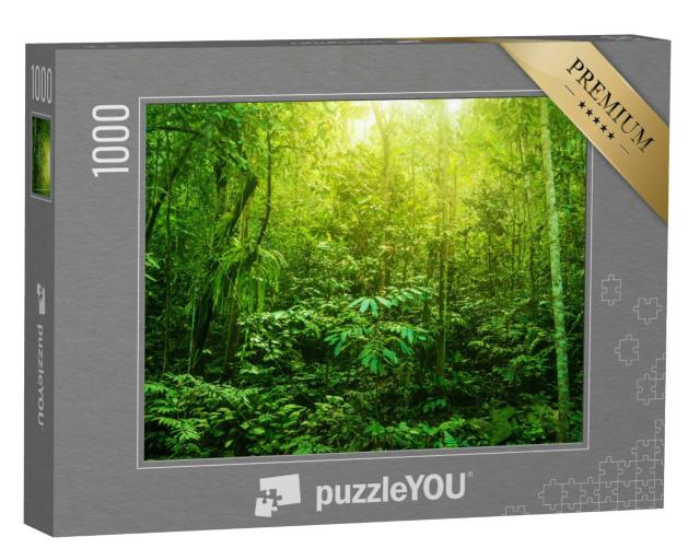 Puzzle 1000 Teile „Tropischer Wald mit seiner grünen Vielfalt“