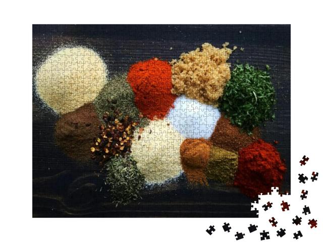 Puzzle 1000 Teile „Gewürze zur Herstellung von Jamaican Jerk Seasoning“