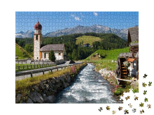 Puzzle 1000 Teile „Alpendorf Niederthai im Ötztal“