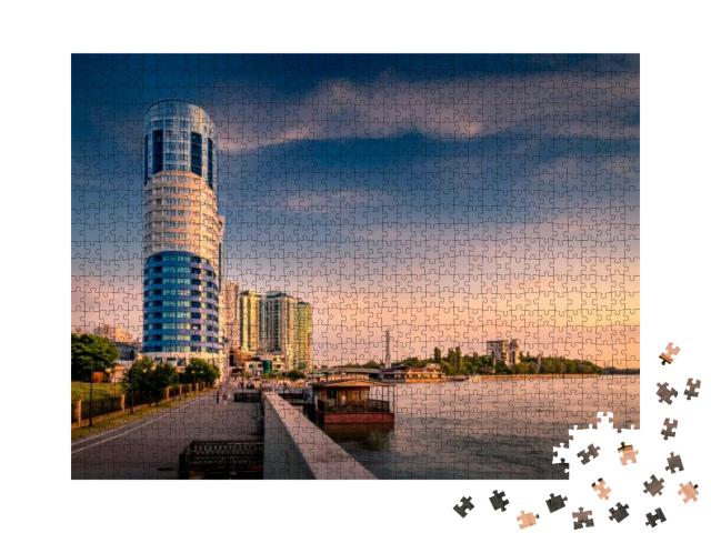 Puzzle 1000 Teile „Krasnodar bei Sonnenuntergang“