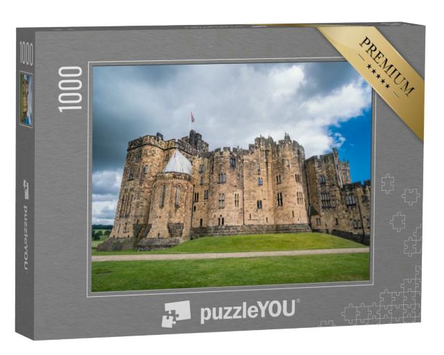 Puzzle 1000 Teile „Mystisches Alnwick Castle in der englischen Grafschaft Northumberland“