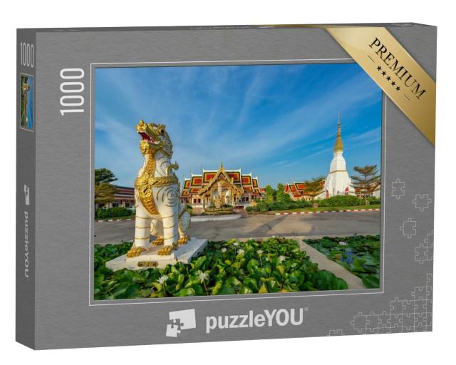 Puzzle 1000 Teile „Tempelanlage Wat Pratat Choeng Chum, Thailand“