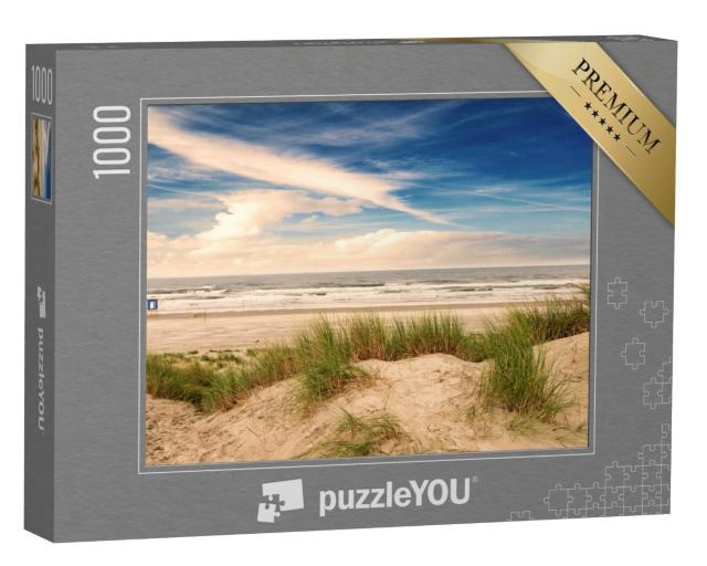 Puzzle 1000 Teile „Dünenstrandlandschaft auf der Nordseeinsel Langeoog, Deutschland“