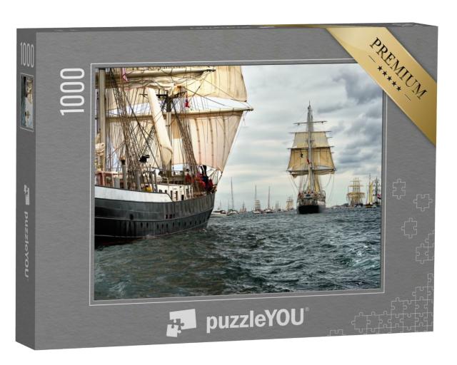 Puzzle 1000 Teile „Beeindruckende Segelschiff-Regatta“
