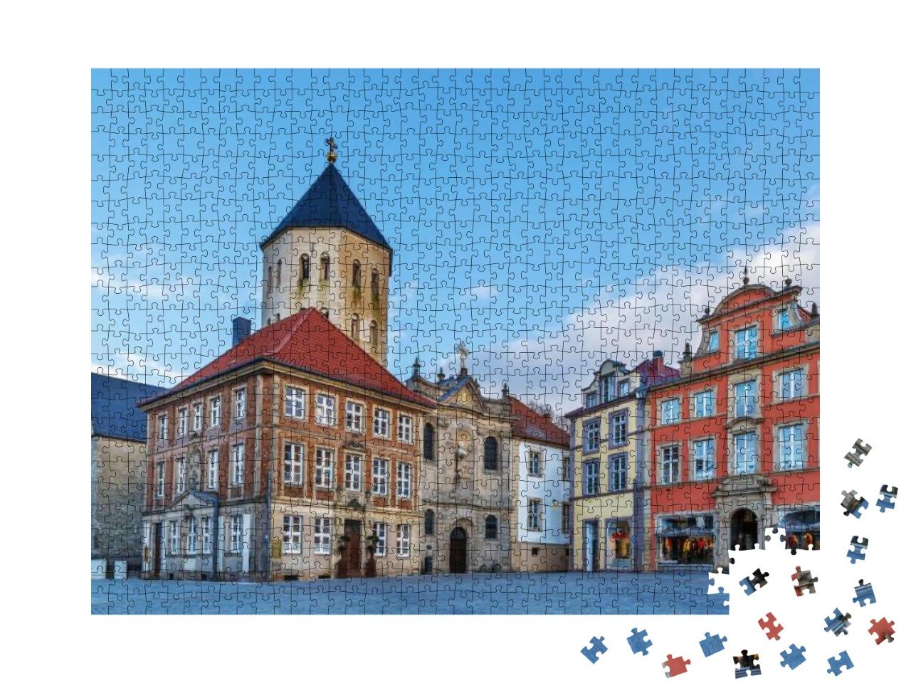 Puzzle 1000 Teile „Marktplatz Paderborn“