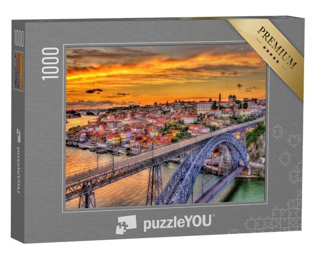 Puzzle 1000 Teile „Porto mit Dom-Luis-Brücke, Portugal“