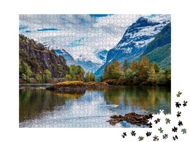 Puzzle 1000 Teile „Wilde Natur in Norwegen“