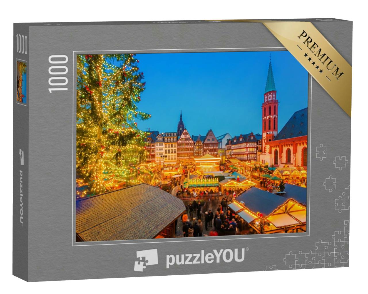 Puzzle 1000 Teile „Traditioneller Weihnachtsmarkt in Frankfurt“