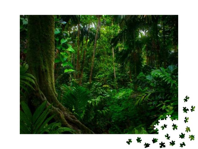 Puzzle 1000 Teile „Tropische Dschungel in Südostasien im August“