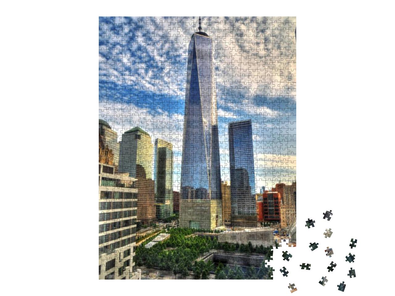Puzzle 1000 Teile „Wolkenkratzer Downtown Manhattan“