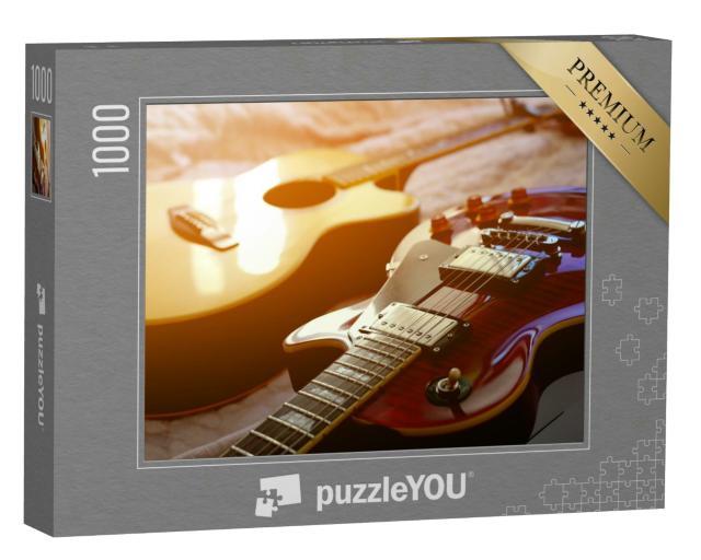 Puzzle 1000 Teile „E-Gitarre und Akustikgitarre“