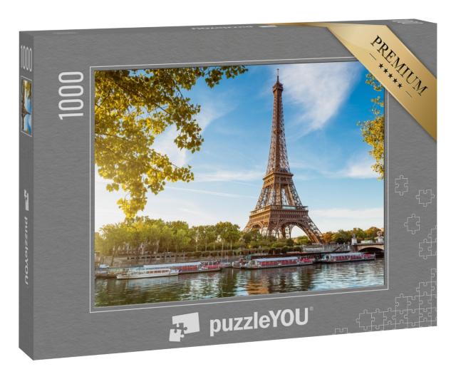 Puzzle 1000 Teile „Eiffelturm und Saine, Paris“