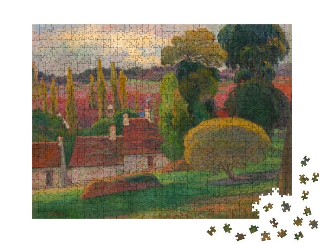Puzzle 1000 Teile „Paul Gauguin - Ein Bauernhof in der Bretagne“