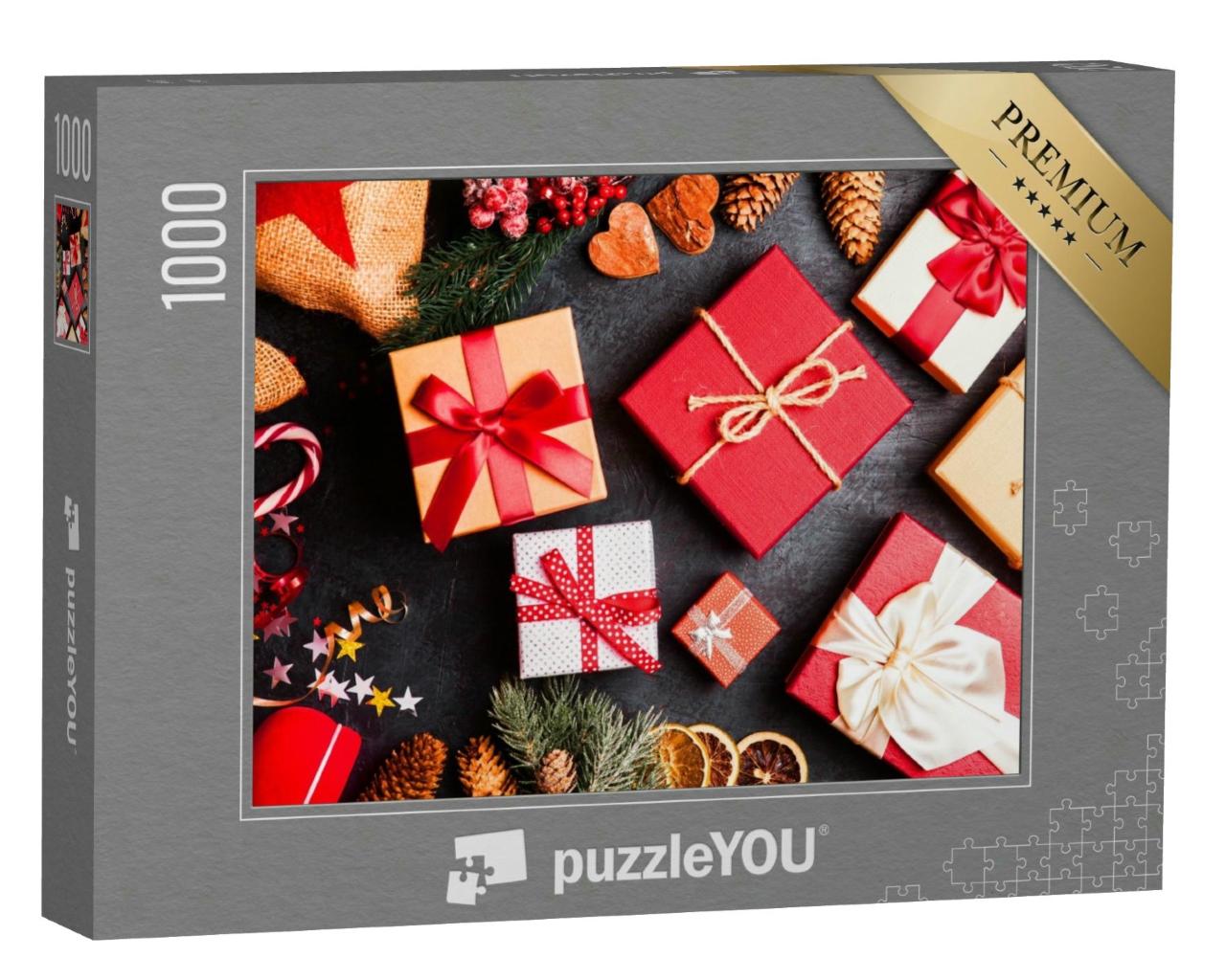 Puzzle 1000 Teile „Verschiedene Weihnachtsgeschenke“