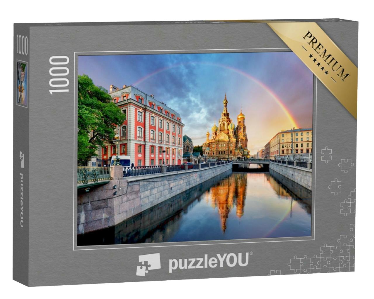 Puzzle 1000 Teile „Kirche von St. Petersburg, Russland“