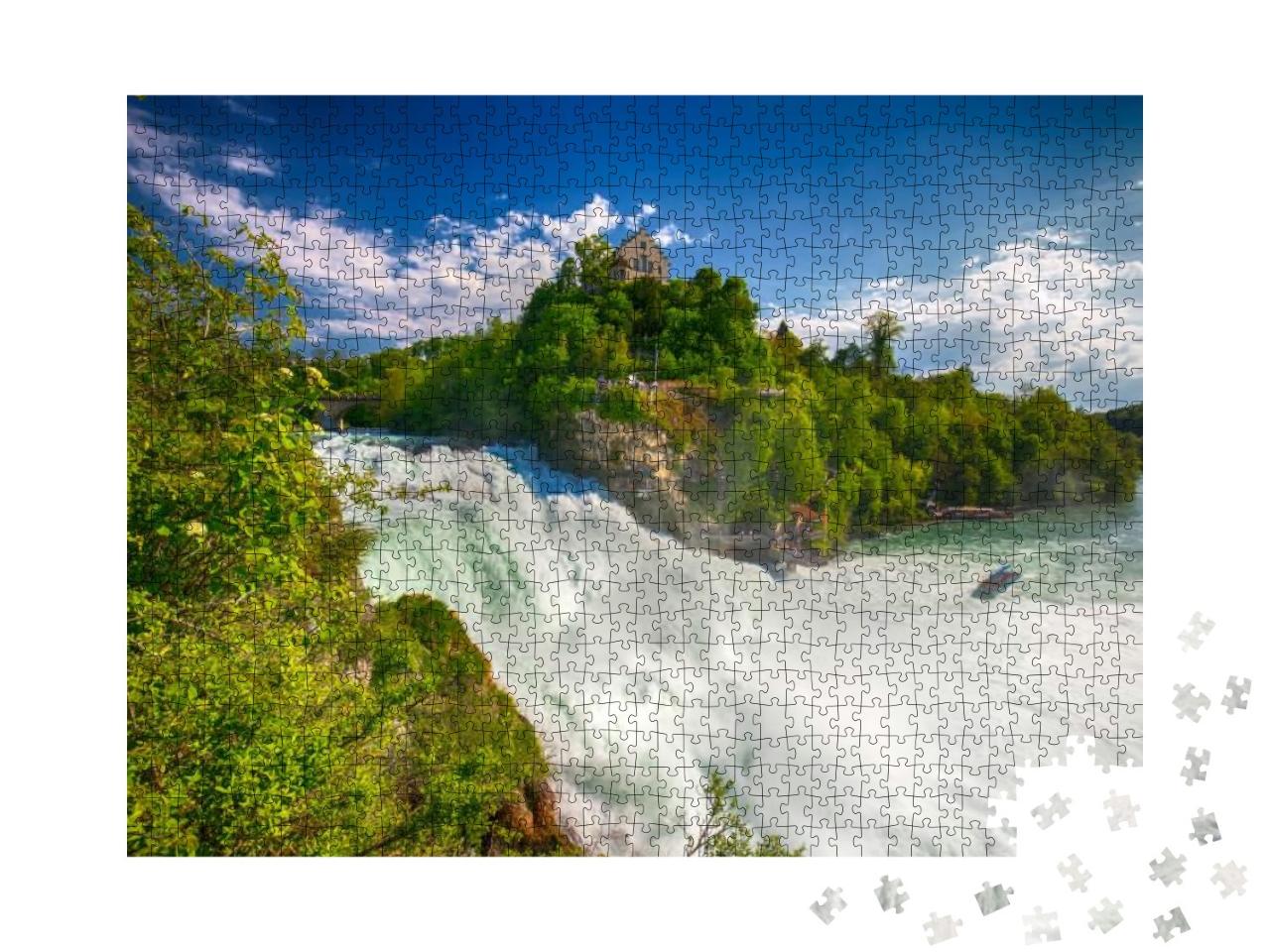 Puzzle 1000 Teile „Rheinfall bei Schaffhausen als größter Wasserfall in Europa“