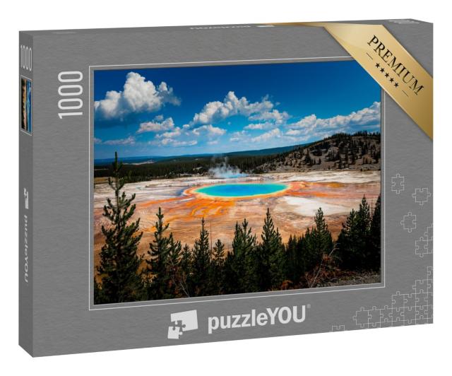 Puzzle 1000 Teile „Atemberaubende Grand Prismatic Spring im Yellowstone National Park“