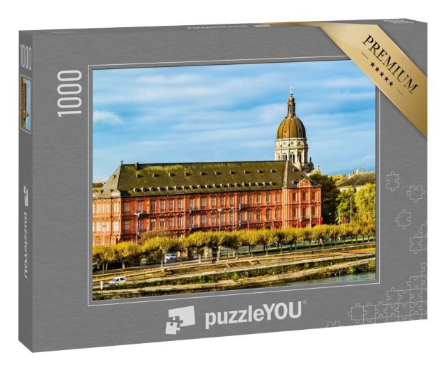 Puzzle 1000 Teile „Das Kurfürstliche Schloss mit Christuskirche, Mainz, Deutschland“