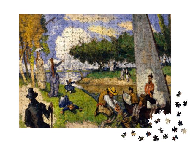 Puzzle 1000 Teile „Paul Cézanne - Die Fischer (Fantastische Szene)“
