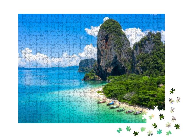 Puzzle 1000 Teile „Phra Nang Cave Beach, Thailand.“