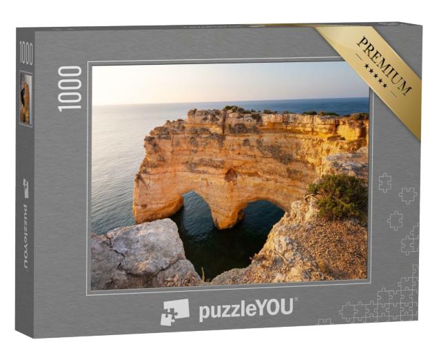 Puzzle 1000 Teile „Herzförmige Klippe an der Algarve, Praia Marinha, Portugal“