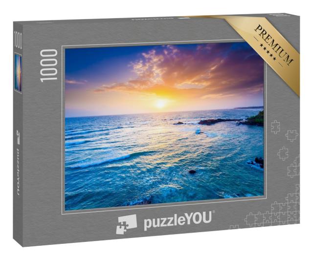 Puzzle 1000 Teile „Indischer Ozean bei Sonnenuntergang, Sri Lanka“