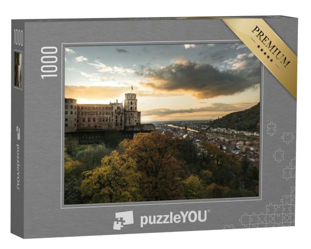 Puzzle 1000 Teile „Abendstimmung über Heidelberg“