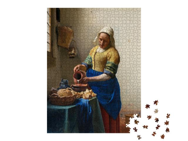 Puzzle 1000 Teile „Johannes Vermeer - Das Milchmädchen“