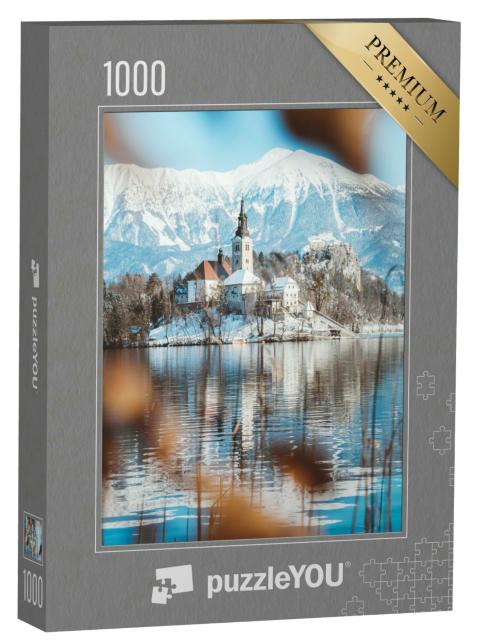 Puzzle 1000 Teile „Blick auf Bled, Blejski otok, Slowenien“