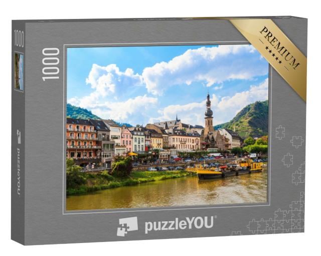 Puzzle 1000 Teile „Cochem, eine Weinstadt an der Mosel, Deutschland“