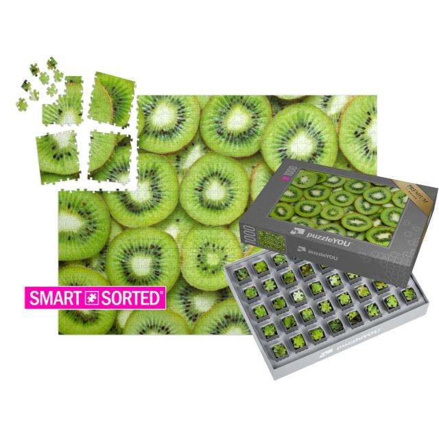 SMART SORTED® Puzzle 1000 Teile „Frisch aufgeschnittene Kiwi“