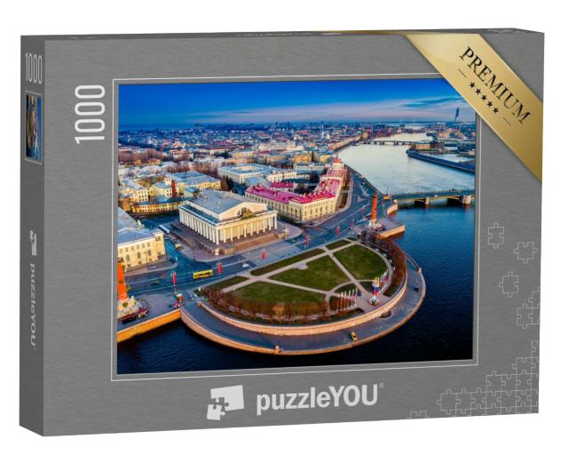 Puzzle 1000 Teile „Nehrung der Wassiljewski-Insel, St. Petersburg“