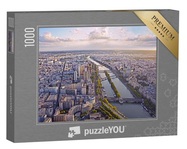 Puzzle 1000 Teile „Paris am Abend mit Eiffelturm“