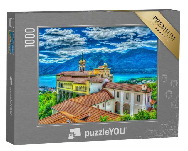 Puzzle 1000 Teile „Santuario della Madonna del Sasso, Locarno, Schweiz“