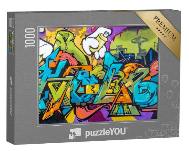 Puzzle 1000 Teile „Schöne Street Art, Graffiti-Stil“