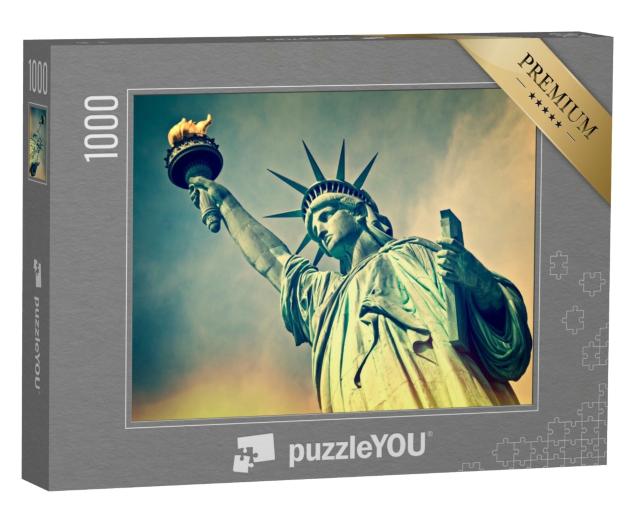 Puzzle 1000 Teile „Freiheitsstatue im Detail, New York, USA“