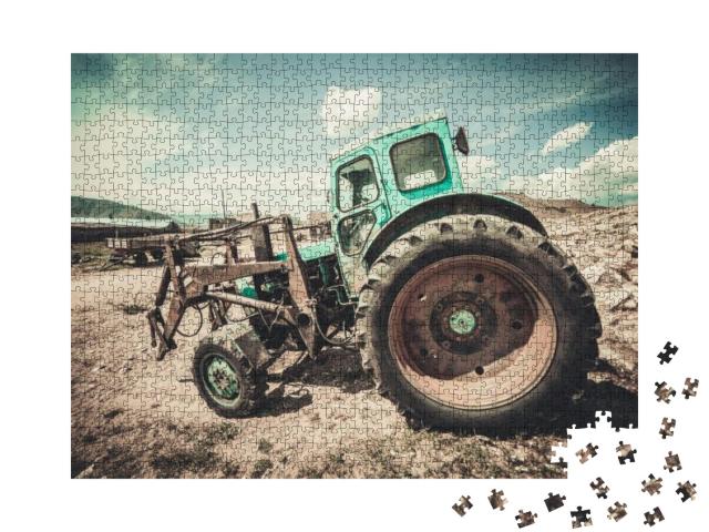 Puzzle 1000 Teile „Alter Traktor“