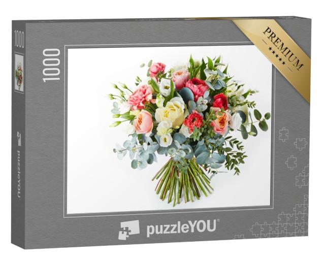 Puzzle 1000 Teile „Frischer Blumenstrauß zur Hochzeit“