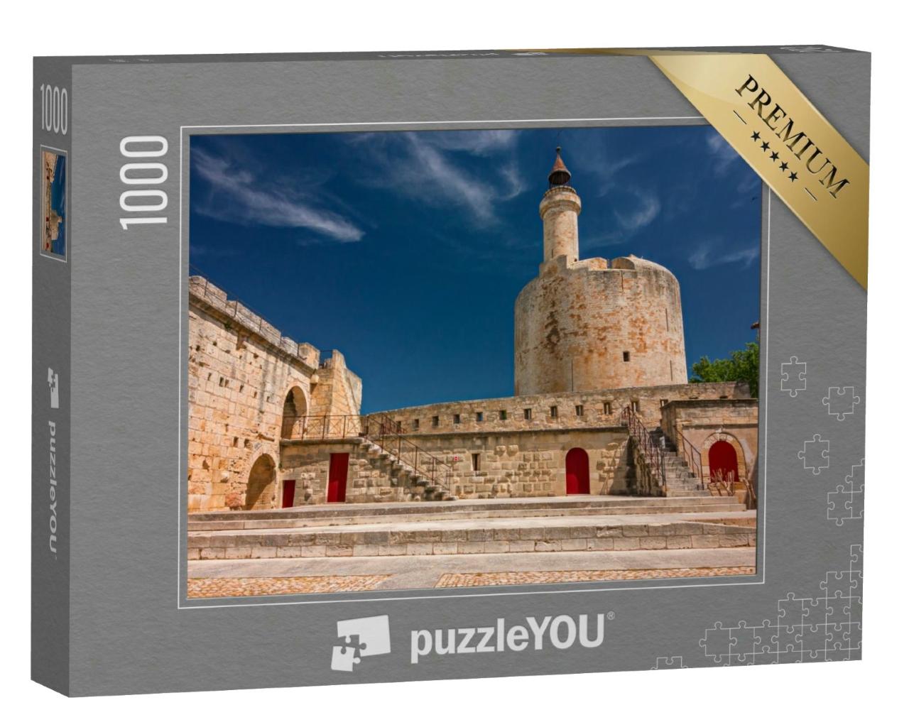 Puzzle 1000 Teile „Innenansicht von Aigues Mortes, befestigte Stadt in Frankreich, Camargue“