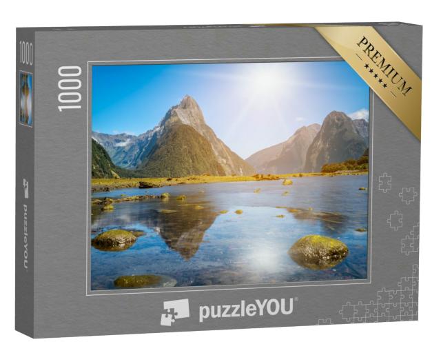 Puzzle 1000 Teile „Mitre Peak am Milford Sound in Neuseeland“