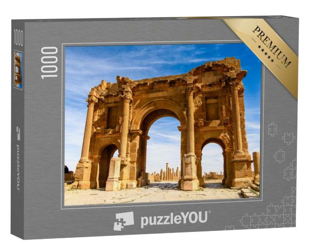 Puzzle 1000 Teile „Ruinenstadt Timgad in den Aures-Bergen in Algerien“