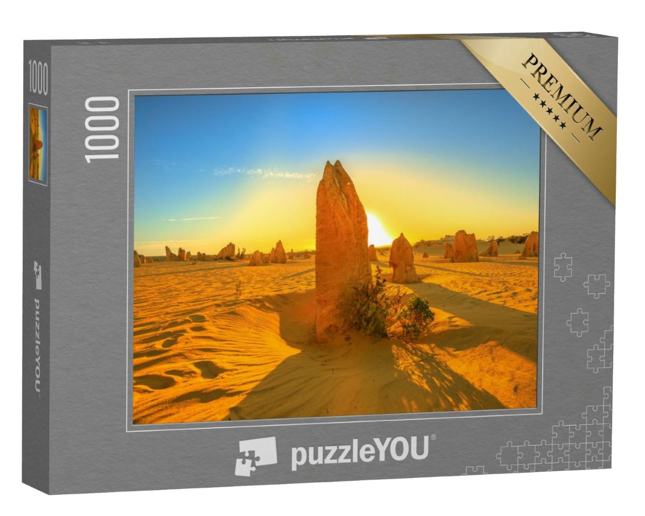 Puzzle 1000 Teile „Kalksteinformation, Nambung National Park, Westaustralien“